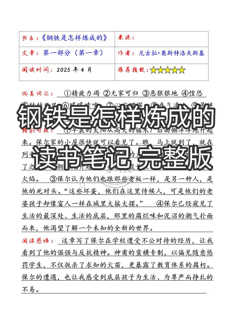 钢铁是怎样炼成的在线阅读 | 保尔·柯察金经典红色小说全文