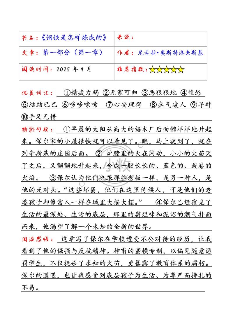 钢铁是怎样炼成的在线阅读 | 保尔·柯察金经典红色小说全文